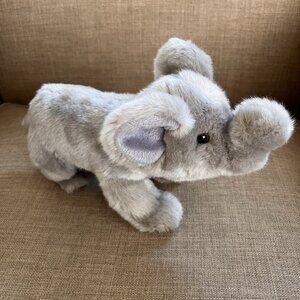 San Diego Zoo Wild Animal Park Gray Elephant Plush Stuffed Animal Toy 13"